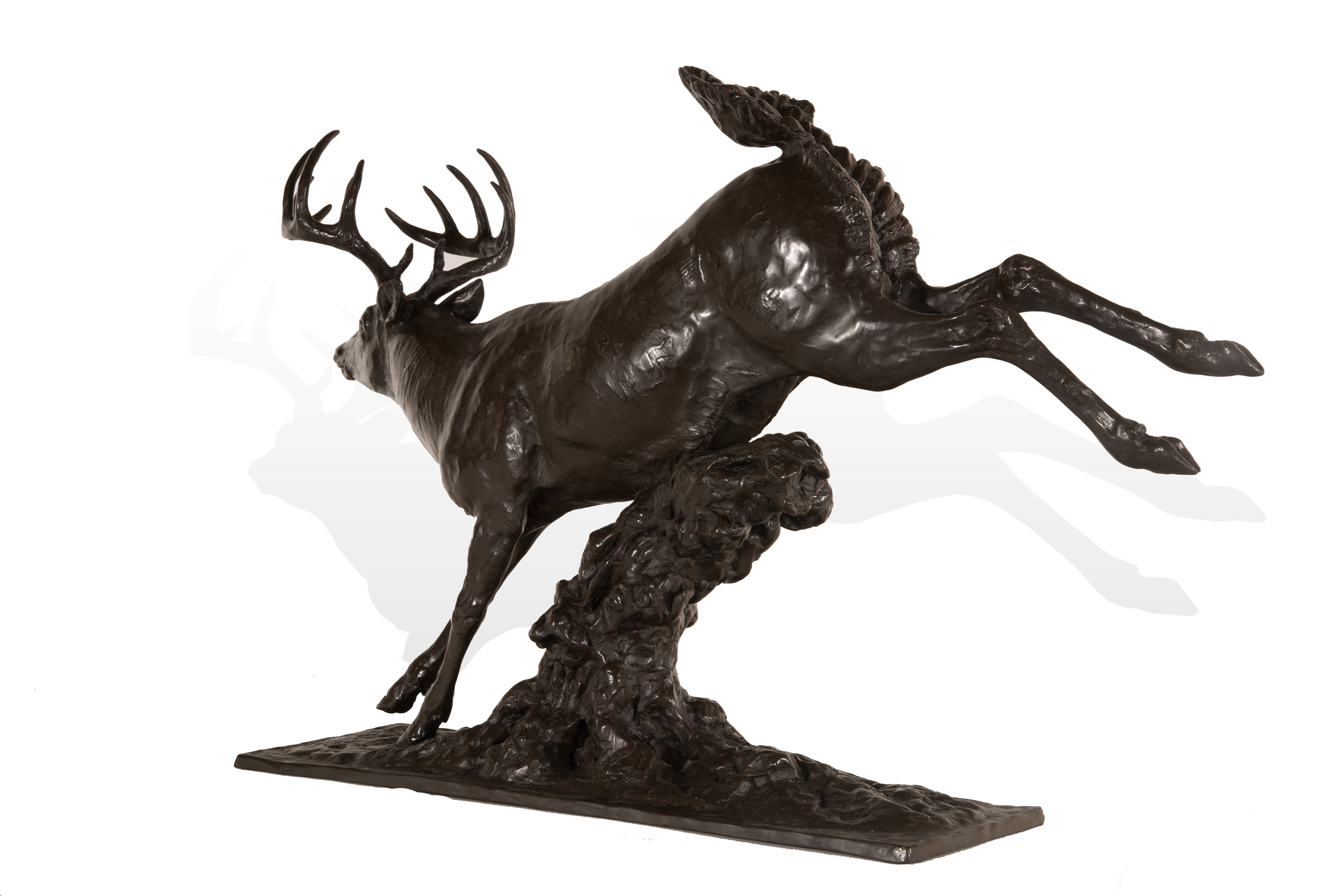 whitetail deer sculpture classical wildlife sculpture by mike barlow wildlife bronze sculpture
